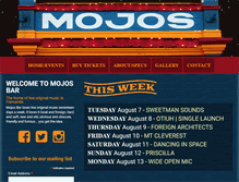 Tablet Screenshot of mojosbar.com.au